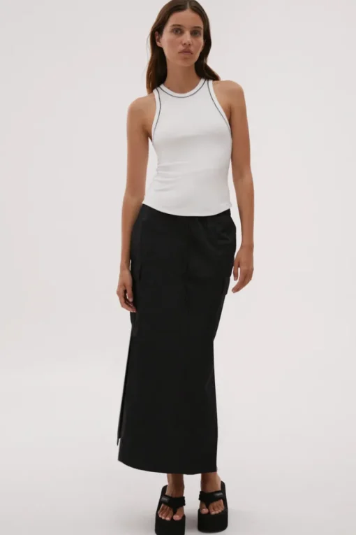 Misha Urban - JALEN MIDI SKIRT (BLACK)