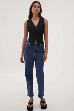 Women Misha Urban - ODALIS VEST (NAVY PINSTRIPE)