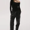Misha Urban - SHAWN JERSEY TOP (BLACK)