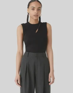 Misha Urban - ZION RIB JERSEY TANK (BLACK)