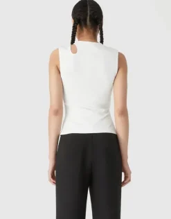 Misha Urban - ZION RIB JERSEY TANK (IVORY)