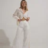 Mon Renn MØN RENN - Coast Pant (Ivory Cream)