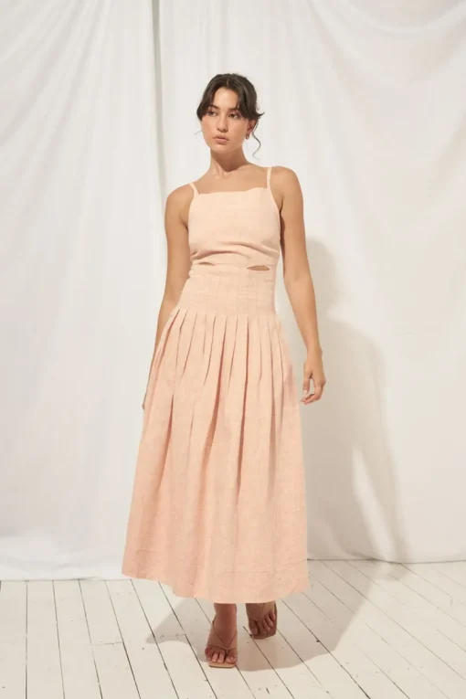 Mon Renn MØN RENN - Laila Midi Dress (Sherbert)