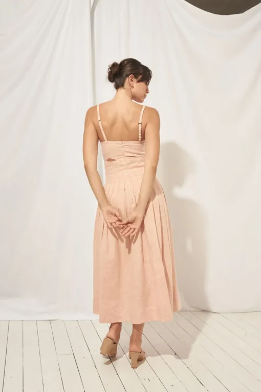 Mon Renn MØN RENN - Laila Midi Dress (Sherbert)