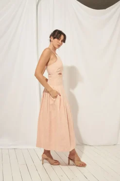 Mon Renn MØN RENN - Laila Midi Dress (Sherbert)