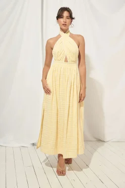 Mon Renn MØN RENN - Lucid Midi Dress (Lemoncello)