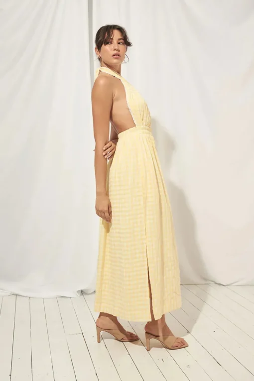 Mon Renn MØN RENN - Lucid Midi Dress (Lemoncello)