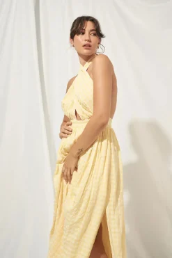 Mon Renn MØN RENN - Lucid Midi Dress (Lemoncello)