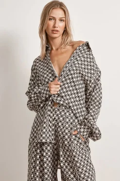 Women Mon Renn MØN RENN - MOONLIGHT SHIRT (GEO PRINT)