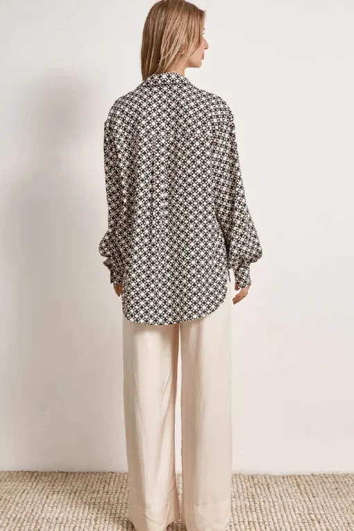 Women Mon Renn MØN RENN - MOONLIGHT SHIRT (GEO PRINT)