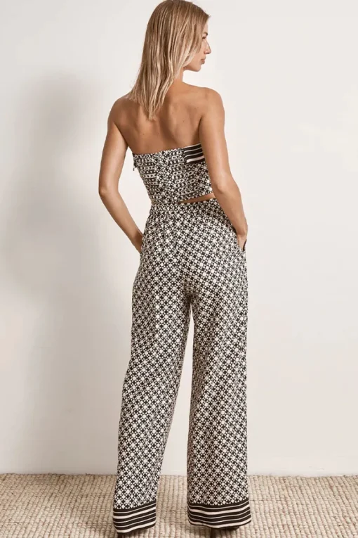 Women Mon Renn MØN RENN - MOONLIGHT STRAPLESS TOP (GEO PRINT)