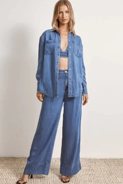 Mon Renn MØN RENN - ODYSSEY SHIRT (DENIM)