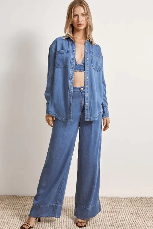 Mon Renn MØN RENN - ODYSSEY SHIRT (DENIM)
