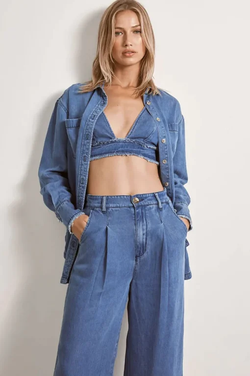 Mon Renn MØN RENN - ODYSSEY SHIRT (DENIM)