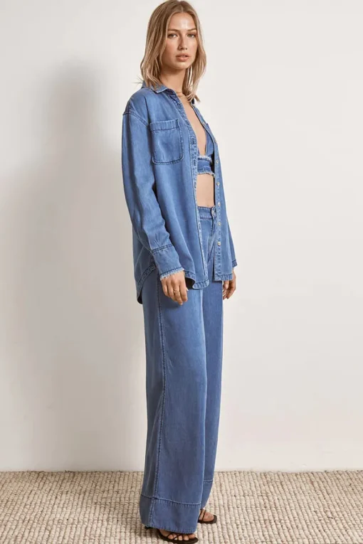 Mon Renn MØN RENN - ODYSSEY SHIRT (DENIM)