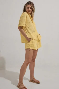 Women Mon Renn MØN RENN - RADIATE SHORT (LEMON SORBET)