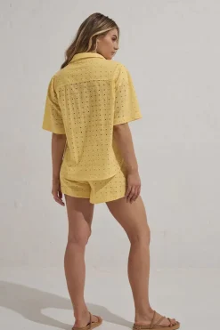Women Mon Renn MØN RENN - RADIATE SHORT (LEMON SORBET)