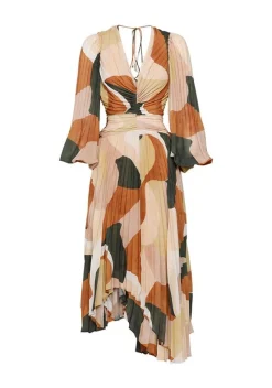 Ministry of Style MNISTRY OF STYLE - Retro Resort Pleated Midi Dress FINAL SALE