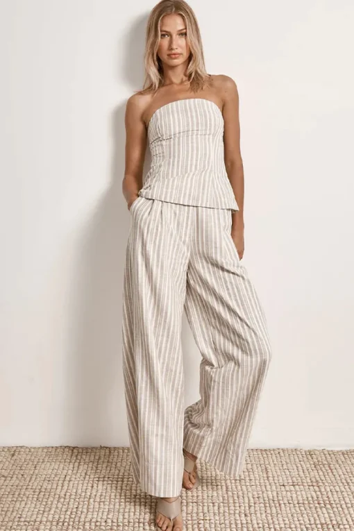 Mon Renn - ILLUSION PANT (NATURAL STRIPE)