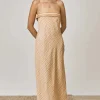 Mon Renn - MONIKH STRAPLESS DRESS (MONOGRAM PRINT)