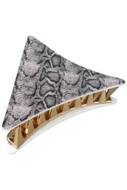 Women Morgan u0026 Taylor Morgan & Taylor - Marcia Hair Clip - Grey Snake