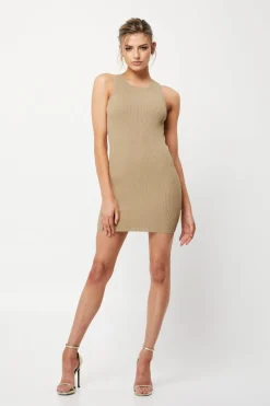 Mossman - All For You Knit Mini Dress (Metallic)