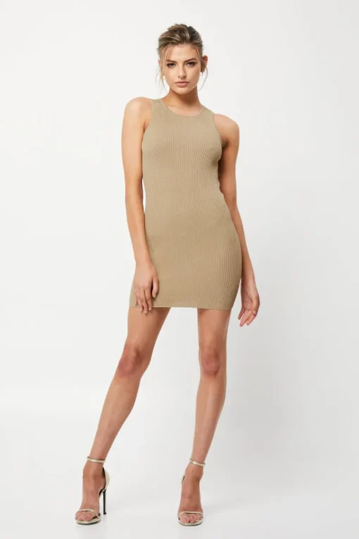 Mossman - All For You Knit Mini Dress (Metallic)