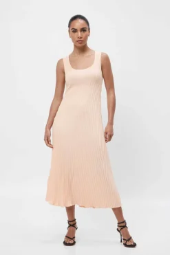 Mossman - Beyond A Dream Knit Midi Dress (Peach Marle)