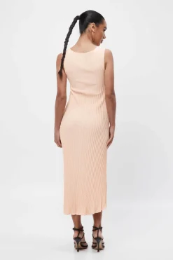 Mossman - Beyond A Dream Knit Midi Dress (Peach Marle)