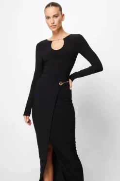 Women Mossman - DEFIANT MIDI SKIRT (BLACK)