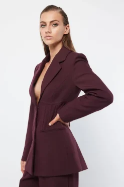Women Mossman - MEET AGAIN BLAZER (Burgundy) FINAL SALE
