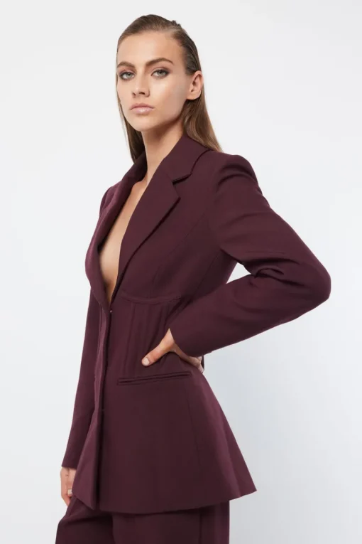 Women Mossman - MEET AGAIN BLAZER (Burgundy) FINAL SALE