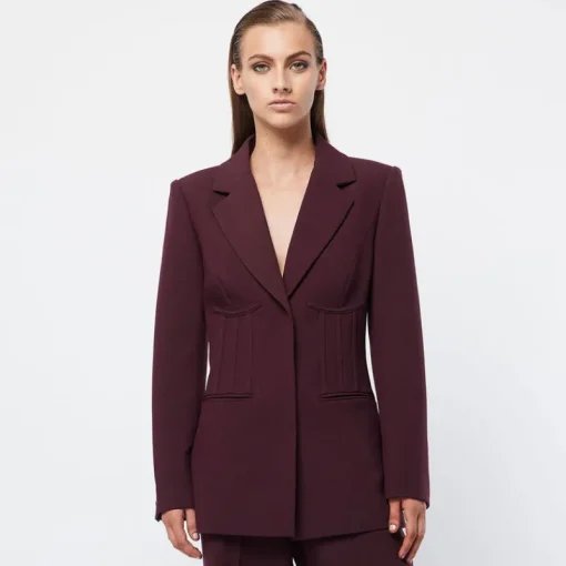 Women Mossman - MEET AGAIN BLAZER (Burgundy) FINAL SALE