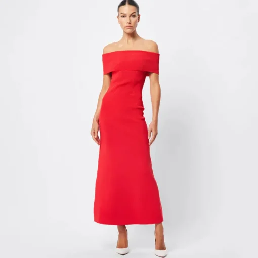Mossman - MONACO OFF SHOULDER DRESS (RED)