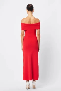Mossman - MONACO OFF SHOULDER DRESS (RED)