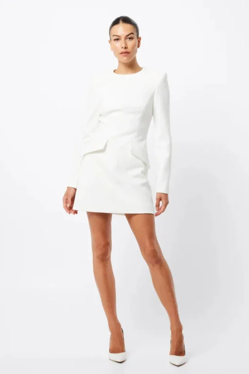 Mossman - PARALLEL MINI DRESS (WHITE)