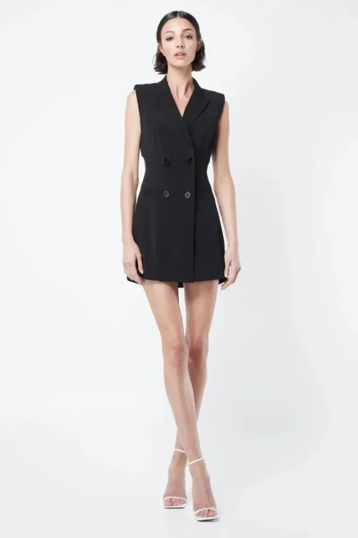Mossman - The Como Blazer Dress (Black)