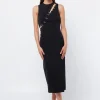 Women Mossman - The Embrace Midi Dress (Black) FINAL SALE
