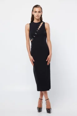 Women Mossman - The Embrace Midi Dress (Black) FINAL SALE