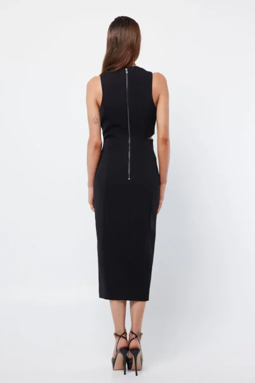 Women Mossman - The Embrace Midi Dress (Black) FINAL SALE