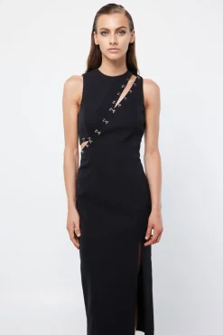 Women Mossman - The Embrace Midi Dress (Black) FINAL SALE