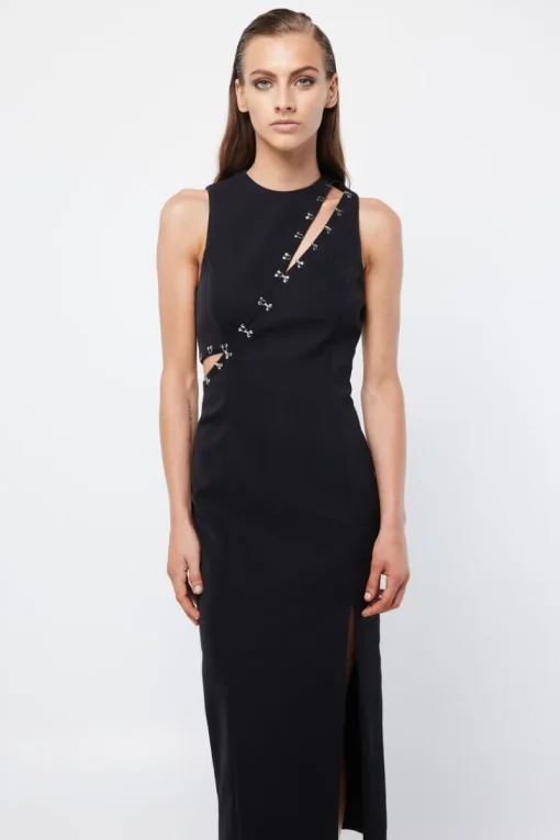 Women Mossman - The Embrace Midi Dress (Black) FINAL SALE
