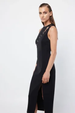 Women Mossman - The Embrace Midi Dress (Black) FINAL SALE