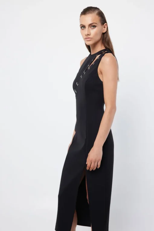 Women Mossman - The Embrace Midi Dress (Black) FINAL SALE
