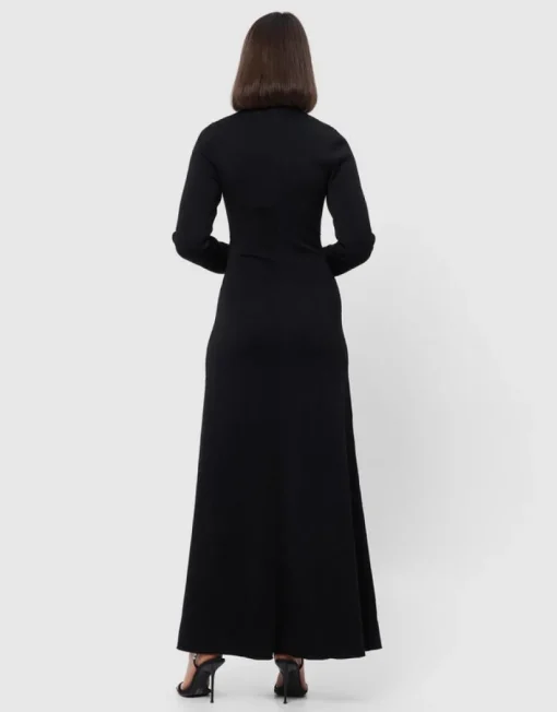 Mossman - The Fifth Knit Maxi Dress (Black)