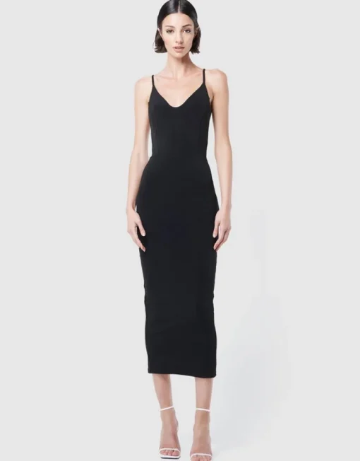 Mossman - The Praiano Maxi Dress (Black)