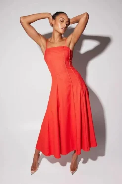 Mossman - THE SKYLINE MAXI DRESS (RED)