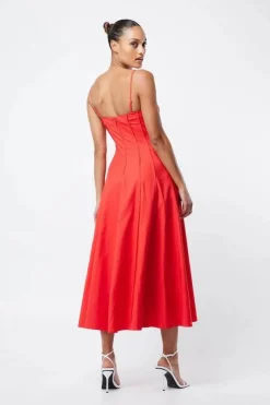Mossman - THE SKYLINE MAXI DRESS (RED)