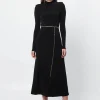 Mossman - The Utopia Midi Dress (Black)