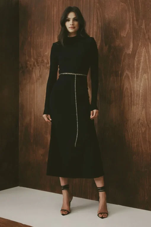Mossman - The Utopia Midi Dress (Black)